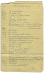 Moe Howard's 10pp. Handwritten Skit, With Shemp, Signed Multiple Times, Plus Writing on Verso of 2 Pages -- Stooges Pose as Drs. Kildare, Kinsey & Malone -- On 8'' x 12.5'' Ruled Paper -- Very Good